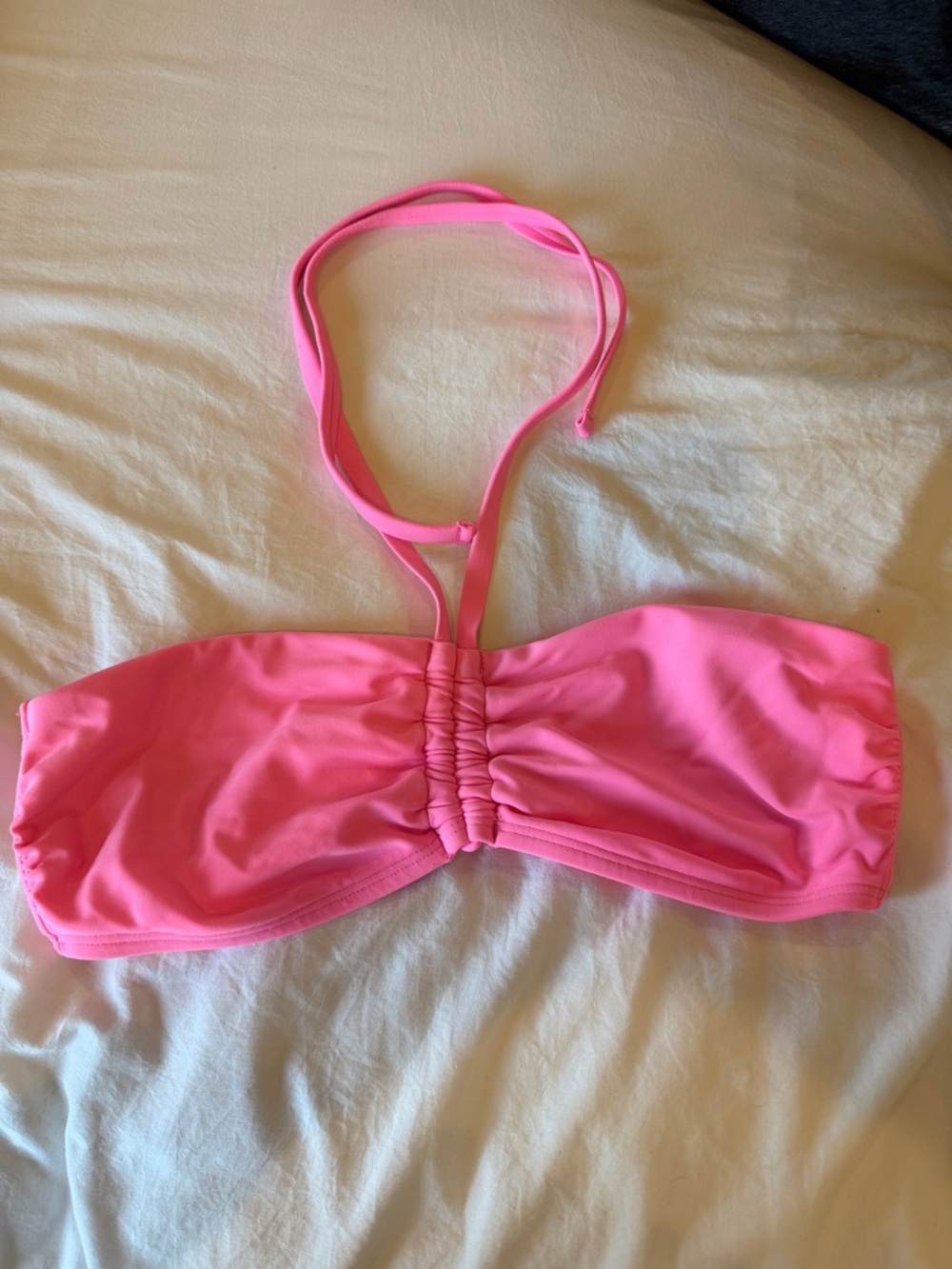 Hollister Neon Pink Bandeau Bikini Top